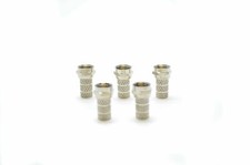 5 X TWIST ON TWIN SHOTGUN F CONNECTOR FOR WF65 / CT 63 TWIN COAX CABLE