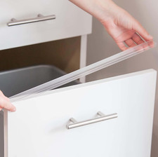 Slimline Door Protector   Slip-On Plastic Edge Guard   Protect Kitchen  Draw...