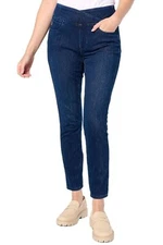 Belle by Kim Gravel Flexibelle Crossover High Waist Leggings Dark Indi