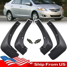 For Toyota Yaris 4-Dr Sedan 2007 ~ 2013 Set of Mud Flaps Splash Guards Mudguards