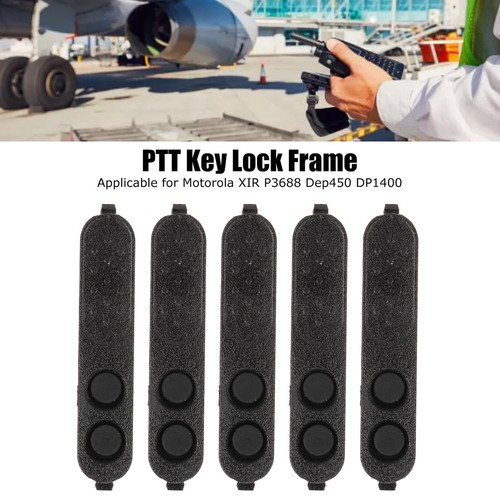 Walkie Talkie Accessories 5Pcs PTT Lock For Motorola XIR P3688 DEP450 DP1400 - Photo 11/11