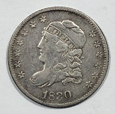 1830 Cap Bust Half Dime .05. Nice, Very Fine.