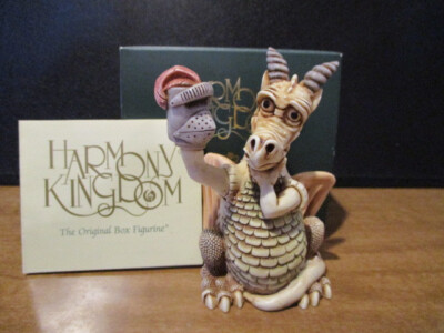 Harmony Kingdom Tour de Force V1 Dragon w/Knights Helmet UKMade FE 500