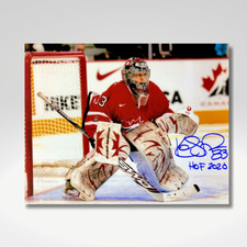KIM ST-PIERRE (1) Team Canada Autographed 8x10 Photo w/HOF 2020 insc.