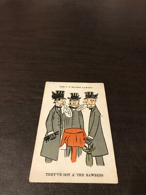 EARLY HUMOR - POSTED POSTCARD - THE U F ELDERS LAMENT-THEY'VE GOT A' THE BAWBEES