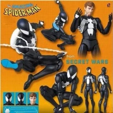 In Stock! MAF147 COMIC Spider-Man Black Venom Suit Action Figure CT Ver New 6in
