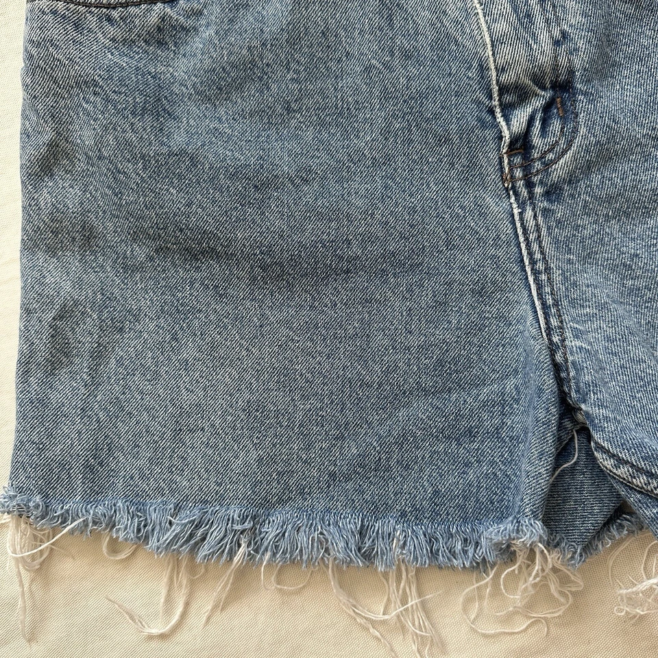 Pantalones cortos de mezclilla de cintura alta Y2K 00s Honors para mujer talla 12 100 % algodón Foto 4 de 4