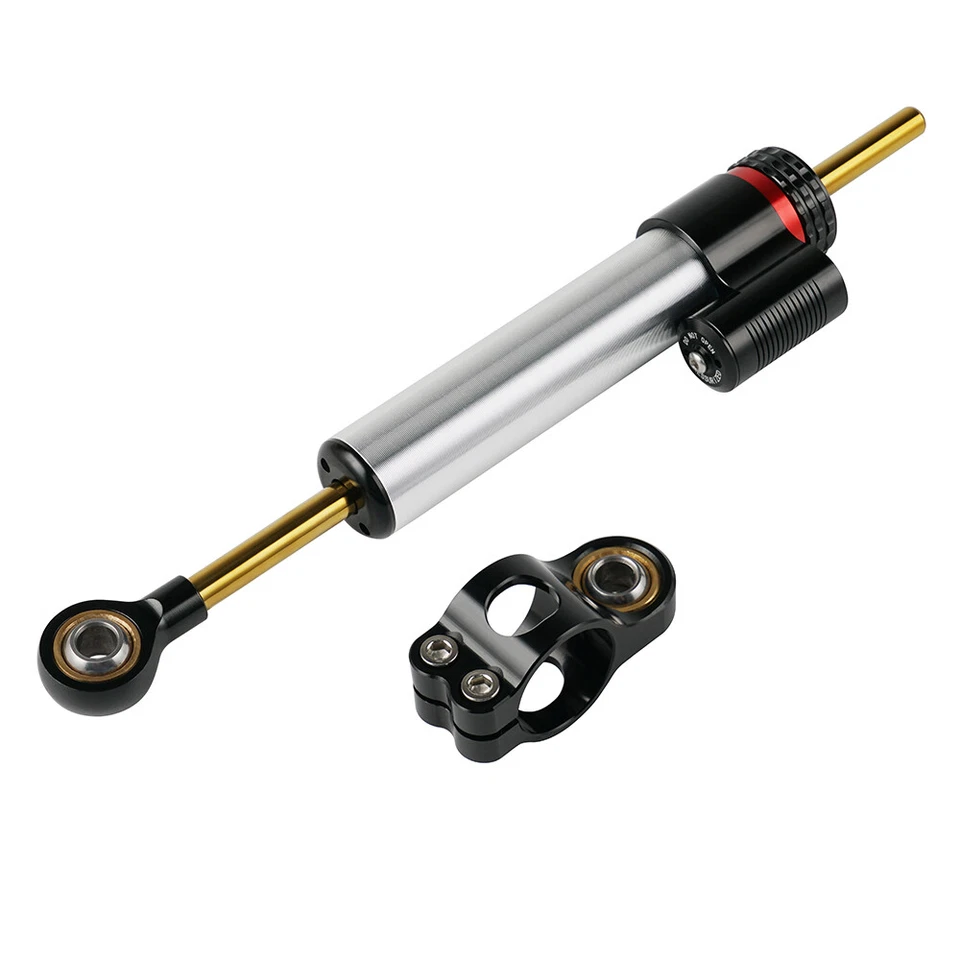 Kit de amortiguador de dirección de aluminio CNC para Honda CB1000R CBR1000RR Nighthawk 750 Fury Foto 2 de 4