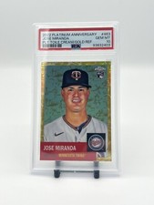 2022 Topps Chrome Platinum Jose Miranda #463 Rookie /50 Gold Refractor PSA 10