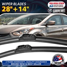 OE Quality Windshield Wiper Blades Pair 28" 14" For Nissan Sentra 2013-2016 2018