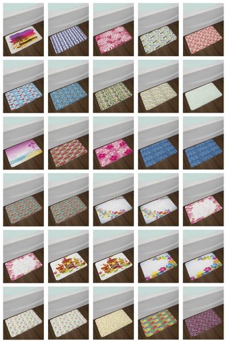 Luau Bath Mat Bathroom Decor Plush Non-Slip Mat 29.5" X 17.5" Ambesonne