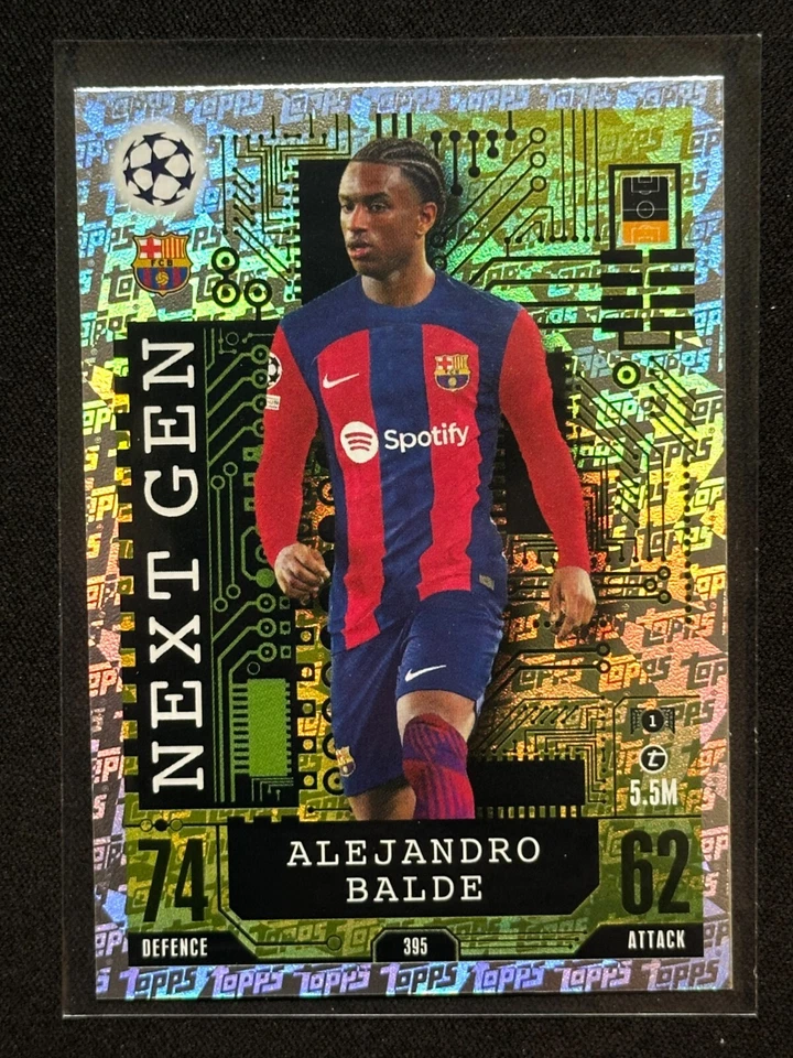 Alejandro Balde Next Gen Champions League Topps Match Attax 2023/24 23/24 - Image 2 of 3