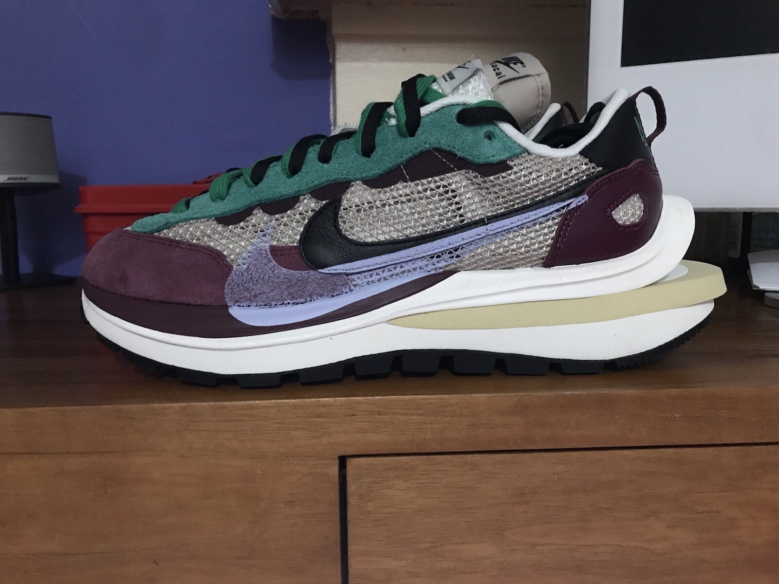 SACAI X NIKE Nike x sacai vaporwaffle Villain rosso UK9 5