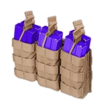 Tactical Assualt Gear, TAG Made in U.S.A. MOLLE Triple Mag Pouch 6 Mags