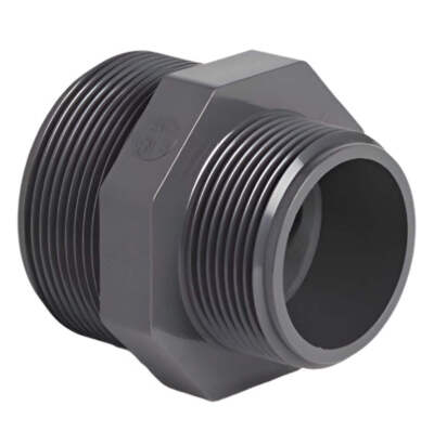 PVC Gewinde Reduzier Sechskant Nippel