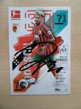 Niklas Dorsch autograph signed TC Topps Bundesliga "FC Augsburg 21/22"