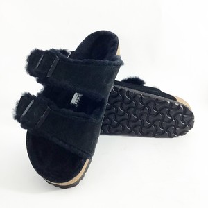 birkenstock arizona sheepskin black