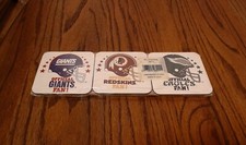 Greenbrier NFL Coaster Set A Redskins, Eagles, Giants, Cowboys, 49ers, Bears NEW