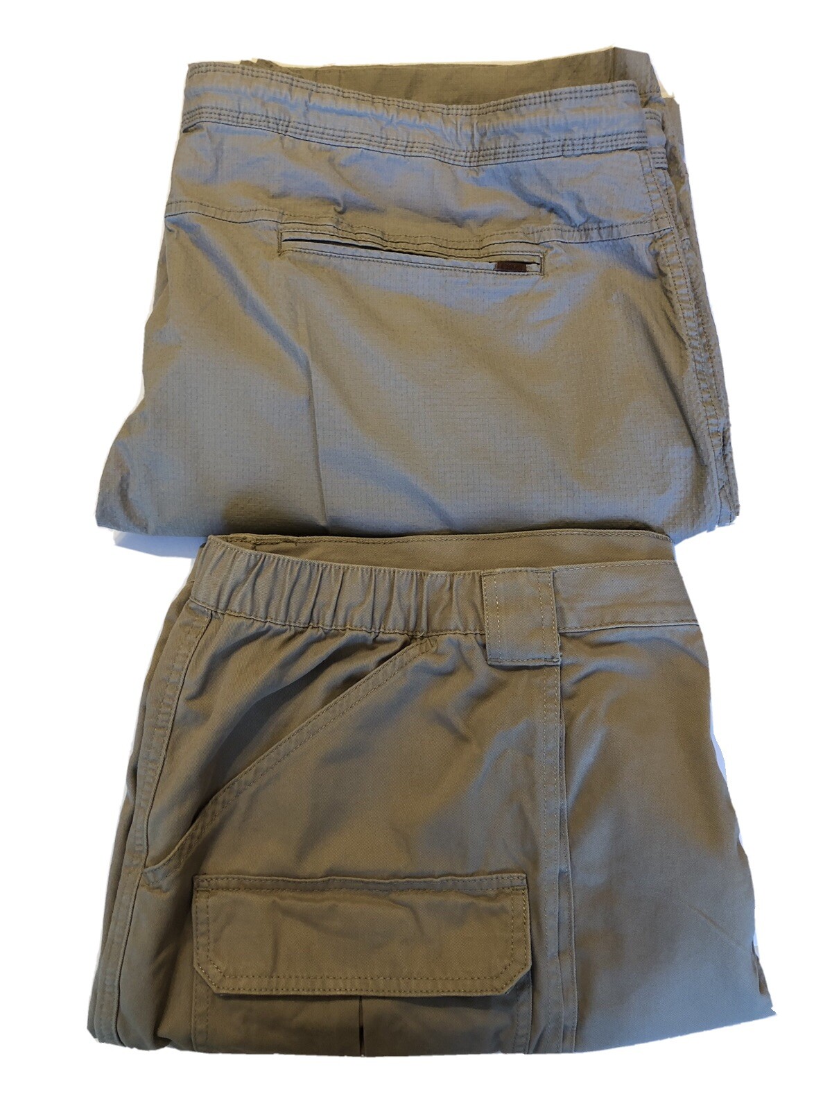 Mens CHAPS Khaki Stretch 50 & Croft Barrow 52 Cargo C… Gem