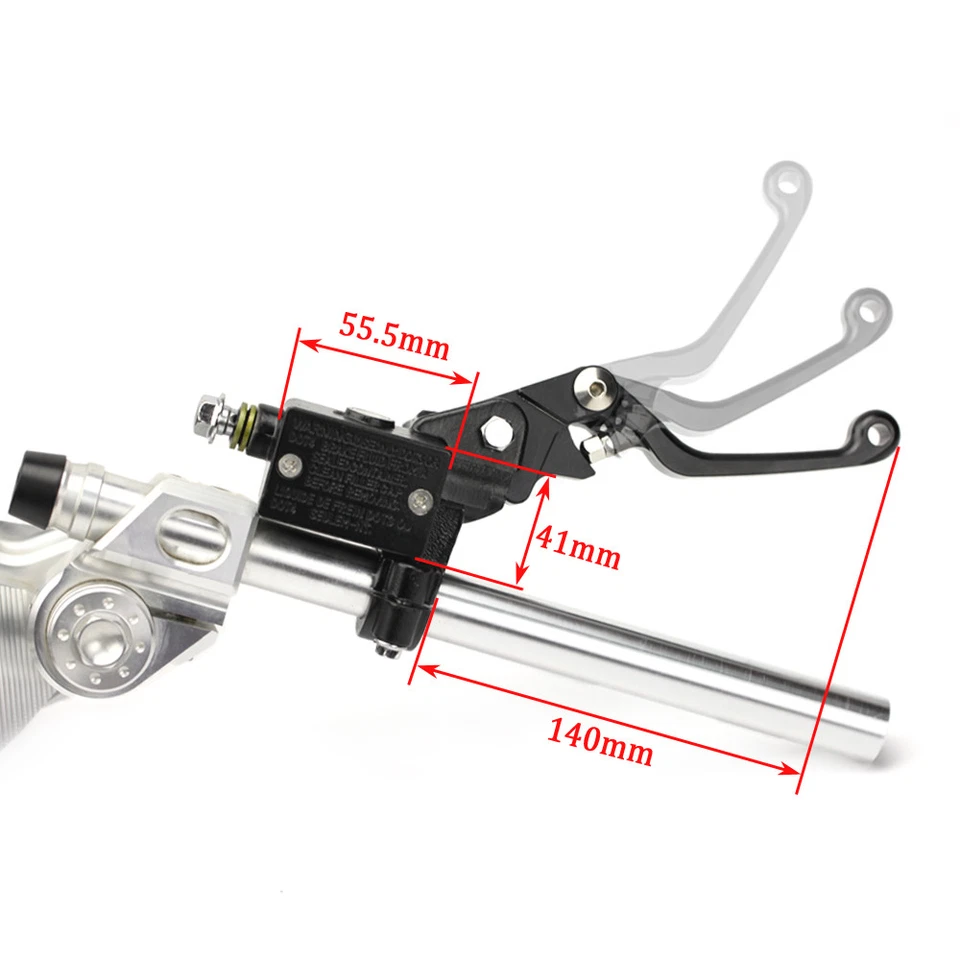 Palanca de cilindro maestro de freno delantero para Kawasaki KLX110/L/R KLX125/L KLX140G/L/R F Foto 2 de 4