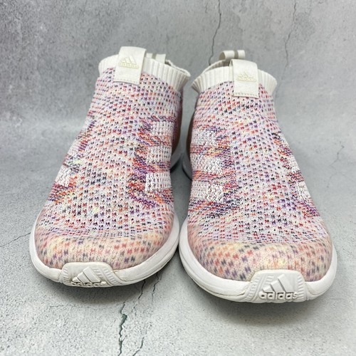 Adidas Rapidarun Slip On Knit Running Shoes Sneakers Youth 6.5Y = Womens Sz 8 M - Picture 3 of 11