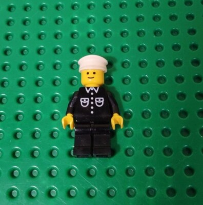 LEGO Classic Town Traffic Black Shirt w 6 Buttons Minifigure but027 ANWB 1590