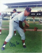Casey Cox 1966-1971 Washington Senators Comiskey Park Autographed 8x10 Photo COA