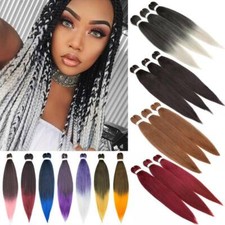 US EZ Braids Pre-stretched Braiding Hair Extensions Ombre Jumbo Braids for Human