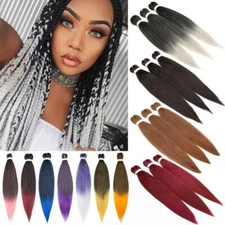 US EZ Braids Pre-stretched Braiding Hair Extensions Ombre Jumbo Braids for Human