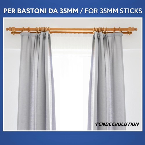 Supporti Per Bastone Tenda In legno 35 MM Vari Colori, Staffe Tenda Bastone - Imagen 9 de 11