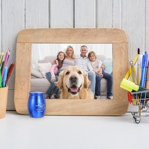 Urne Für Die Einäscherung Von Haustieren Mini-Urne Haustier-Fotorahmen Hund - Bild 17 von 21