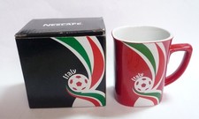 NESCAFE COFFEE Red FIFA Brazil Mug ITALY World Cup 2014 Nestle 3.25" Malaysia