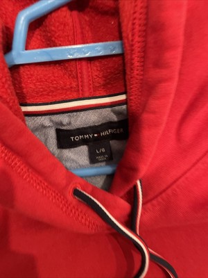 red tommy hoodie