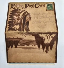 Native American Postcards Folder from Omaha NE Historic Sites 22 Cards Vintage