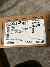 Sloan Manual Flush Valve Royal 3.5 gpf 11-1/2" 5P009A Model 110 Flushometer