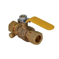 Midline Full Port forged brass Ball Valve Drain Compression Joints 1/2"in-1"in