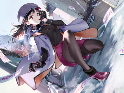 Anime girls digital art artwork 2d portrait tiv dark Play Gaming Mat Desk