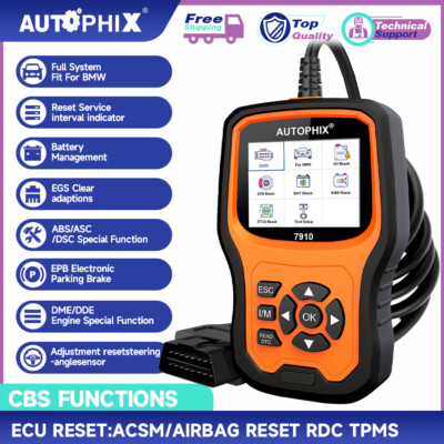  AUTOPHIX 7910 kfz OBD2 Diagnosegerät Alle System ABS SRS DPF EPB TPMS für BMW
