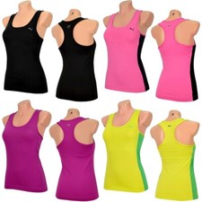 Puma M&auml;dchen Tank Top "mit Sport BH" Kinder Sport Shirt Tennis Laufshirt 152 158