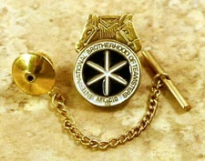  Teamsters AFLCIO Tie Tack Pin and Chain Clasp or Lapel Pin