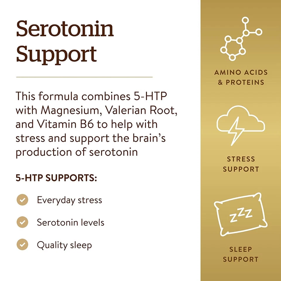 Solgar 5-HTP 100 mg 90 Vegetable Capsules - Image 4 of 4