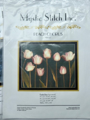 Lot Of 5 Mystic Stitch Inc. Cross Stitch Patterns Moon Shadow, Tulips, Trees, ++ - Picture 3 of 6
