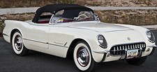 1953-1955 Corvette Convertible Top Plastic Window Pads Straps Stayfast Black