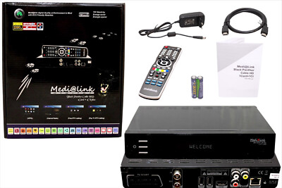 Kabel HD Receiver mit LAN USB HDMI Kabel Fernbedienung Netzteil Medialink BP TV
