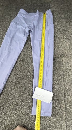 Echt Leggings Womens Large Blue High Waisted Pocket Tight 26” Ladies - Picture 8 of 13