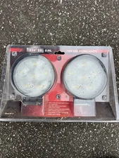 Ironton 2pk 4.5” round 18  Watt LED Worklights 12v 1200 Lumen Output New In Pkg 