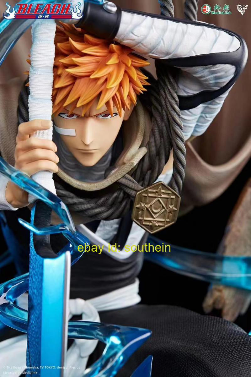 TES Production Realm Authorized Kurosaki Ichigo Statue Action