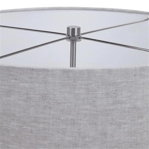 Uttermost Lenta Ceramic Iron and Crystal Table Lamp in Off White - Picture 4 of 9