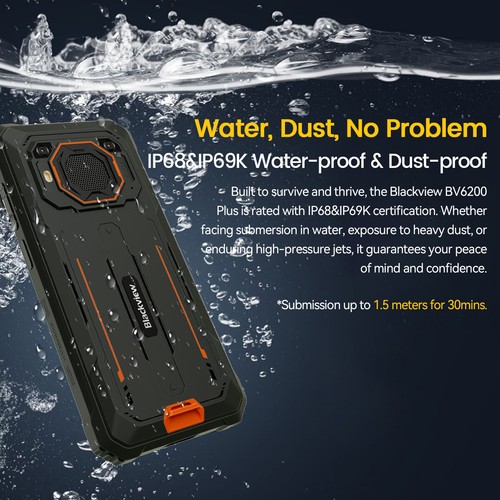 Blackview BV6200 Plus Rugged Smartphone 11000mAh 24GB+256GB 3 Card Slot IP68 NFC - Picture 7 of 13
