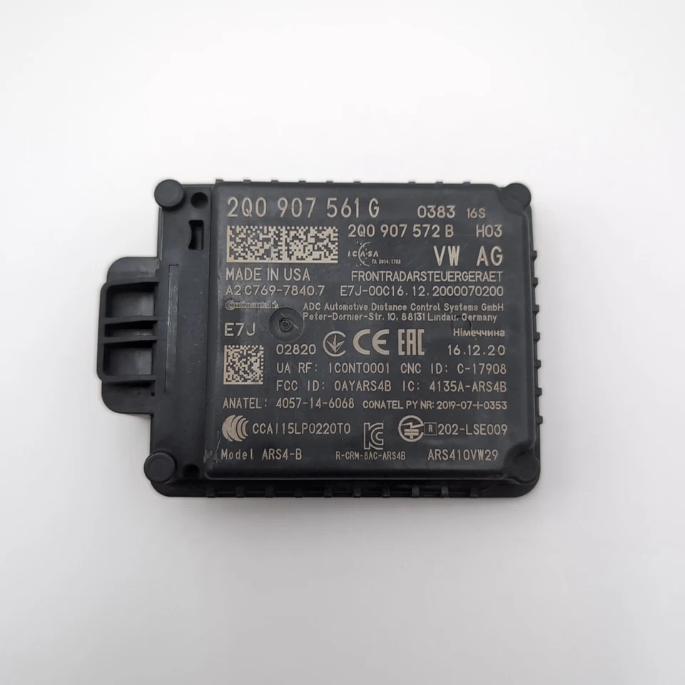 2021 2022 VOLKSWAGEN ATLAS FRONT DISTANCE RADAR SENSOR OEM 2Q0-907-561G - Image 3 of 4